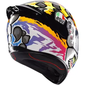 Imagem 4 de Capacete AGV K1S Bezzecchi - Preto/Amarelo/Roxo