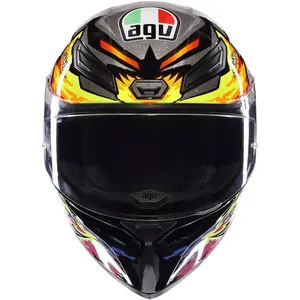 Imagem 5 de Capacete AGV K1S Bezzecchi - Preto/Amarelo/Roxo