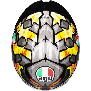 Imagem 6 de Capacete AGV K1S Bezzecchi - Preto/Amarelo/Roxo