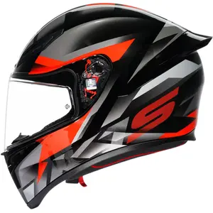 Capacete AGV K1S Fastlap - Preto/Cinza/Vermelho