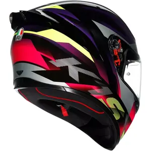 Imagem 4 de Capacete AGV K1S Fastlap - Preto/Roxo/Rosa