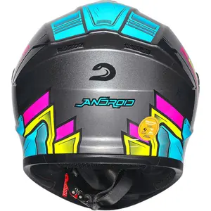 Imagem 9 de Capacete Race Tech Hit Android - Cinza/Rosa