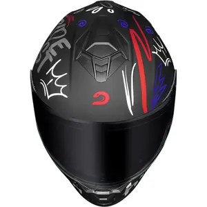 Imagem 7 de Capacete Race Tech Hit Faster - Preto/Vermelho Fosco