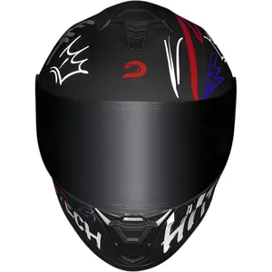 Imagem 6 de Capacete Race Tech Hit Faster - Preto/Vermelho Fosco