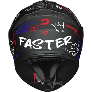 Imagem 10 de Capacete Race Tech Hit Faster - Preto/Vermelho Fosco