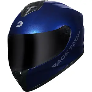 Imagem 3 de Capacete Race Tech Hit Monocolor - Azul