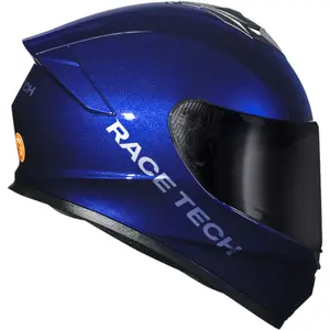 Imagem 2 de Capacete Race Tech Hit Monocolor - Azul