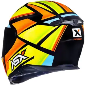 Imagem 4 de Capacete ASX Eagle Explorer - Amarelo/Azul/Preto