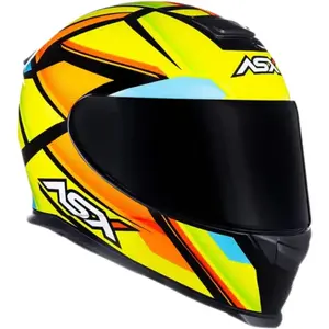 Imagem 5 de Capacete ASX Eagle Explorer - Amarelo/Azul/Preto