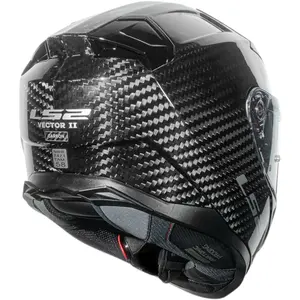 Imagem 6 de Capacete LS2 Vector 2 FF811 Carbon Solid - Preto