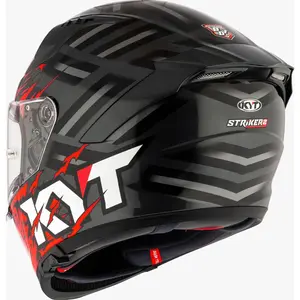 Imagem 6 de Capacete KYT Striker 2V Flaming - Cinza/Vermelho