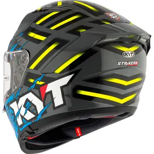 Imagem 6 de Capacete KYT Striker 2V Flaming - Cinza Nardo/Azul