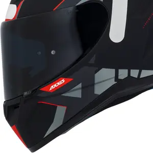 Imagem 5 de Capacete Axxis Segment Frantic B5 - Preto/Vermelho Fosco