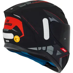 Imagem 3 de Capacete Axxis Segment Frantic B5 - Preto/Vermelho Fosco