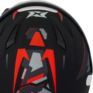 Imagem 6 de Capacete Axxis Segment Frantic B5 - Preto/Vermelho Fosco