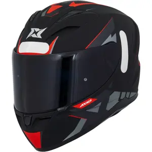 Imagem 2 de Capacete Axxis Segment Frantic B5 - Preto/Vermelho Fosco