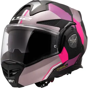 Imagem 3 de Capacete LS2 Advant X FF901 Ultra - Cinza/Roxo Fosco (Articulado)
