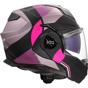 Imagem 2 de Capacete LS2 Advant X FF901 Ultra - Cinza/Roxo Fosco (Articulado)