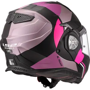 Imagem 9 de Capacete LS2 Advant X FF901 Ultra - Cinza/Roxo Fosco (Articulado)