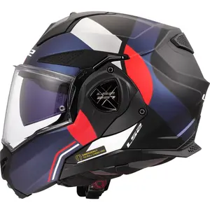 Capacete LS2 Advant X FF901 Ultra - Azul/Vermelho Fosco (Articulado)