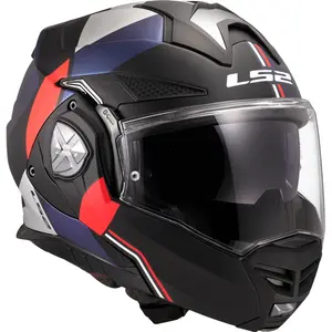 Imagem 4 de Capacete LS2 Advant X FF901 Ultra - Azul/Vermelho Fosco (Articulado)