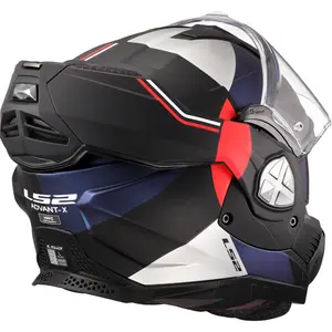 Imagem 6 de Capacete LS2 Advant X FF901 Ultra - Azul/Vermelho Fosco (Articulado)