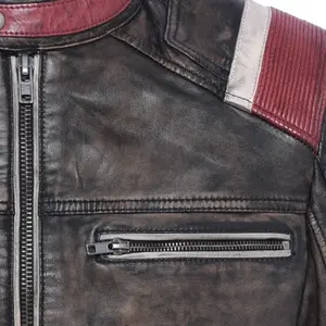 Imagem 3 de Jaqueta Tutto Moto Motor Oil - Marrom (Couro)