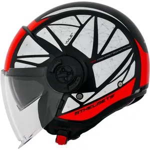 Imagem 1 de Capacete MT Viale SV Daven A5 - Preto/Vermelho (Aberto)
