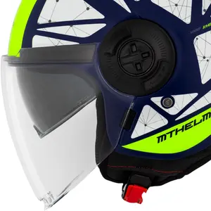 Imagem 4 de Capacete MT Viale SV Daven E3 - Amarelo Fluor Fosco (Aberto)