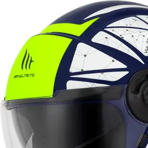 Imagem 5 de Capacete MT Viale SV Daven E3 - Amarelo Fluor Fosco (Aberto)