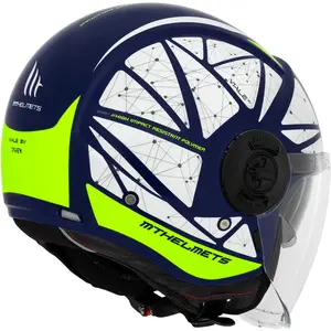 Imagem 3 de Capacete MT Viale SV Daven E3 - Amarelo Fluor Fosco (Aberto)