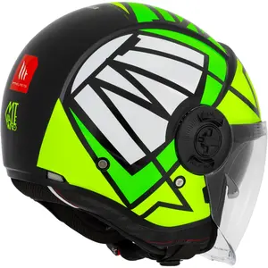 Imagem 3 de Capacete MT Viale SV Gam C16 - Verde Fluor (Aberto)