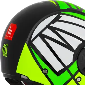 Imagem 5 de Capacete MT Viale SV Gam C16 - Verde Fluor (Aberto)