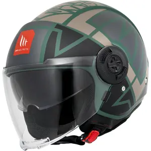 Imagem 2 de Capacete MT Viale SV Gam C26 - Verde Fosco (Aberto)