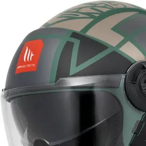 Imagem 5 de Capacete MT Viale SV Gam C26 - Verde Fosco (Aberto)