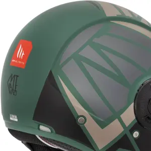 Imagem 6 de Capacete MT Viale SV Gam C26 - Verde Fosco (Aberto)