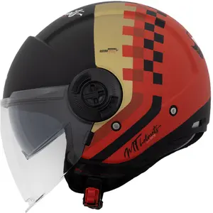 Imagem 1 de Capacete MT Viale SV California D5 - Vermelho Fosco (Aberto)
