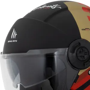 Imagem 5 de Capacete MT Viale SV California D5 - Vermelho Fosco (Aberto)