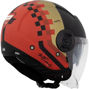 Imagem 3 de Capacete MT Viale SV California D5 - Vermelho Fosco (Aberto)