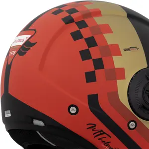 Imagem 6 de Capacete MT Viale SV California D5 - Vermelho Fosco (Aberto)