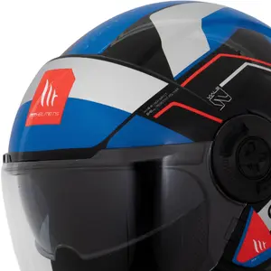 Imagem 5 de Capacete MT Viale SV Shuky A7 - Azul (Aberto)