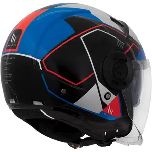 Imagem 3 de Capacete MT Viale SV Shuky A7 - Azul (Aberto)