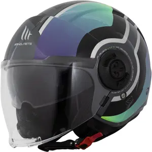 Imagem 2 de Capacete MT Viale SV Stereo A1 - Preto (Aberto)