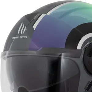 Imagem 5 de Capacete MT Viale SV Stereo A1 - Preto (Aberto)