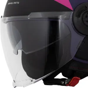 Imagem 4 de Capacete MT Viale SV Unit D8 - Rosa Fosco (Aberto)