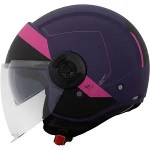 Capacete MT Viale SV Unit D8 - Rosa Fosco (Aberto)