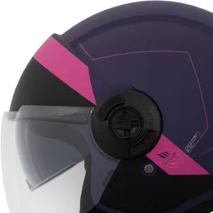 Imagem 5 de Capacete MT Viale SV Unit D8 - Rosa Fosco (Aberto)