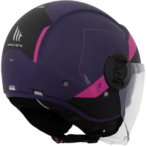 Imagem 3 de Capacete MT Viale SV Unit D8 - Rosa Fosco (Aberto)