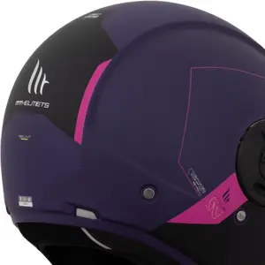 Imagem 6 de Capacete MT Viale SV Unit D8 - Rosa Fosco (Aberto)