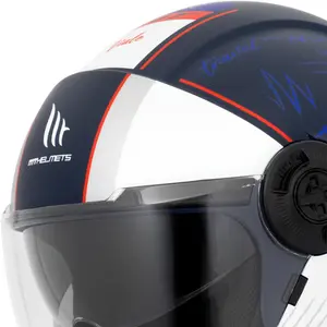 Imagem 4 de Capacete MT Viale SV Pint C7 - Azul Fosco (Aberto)